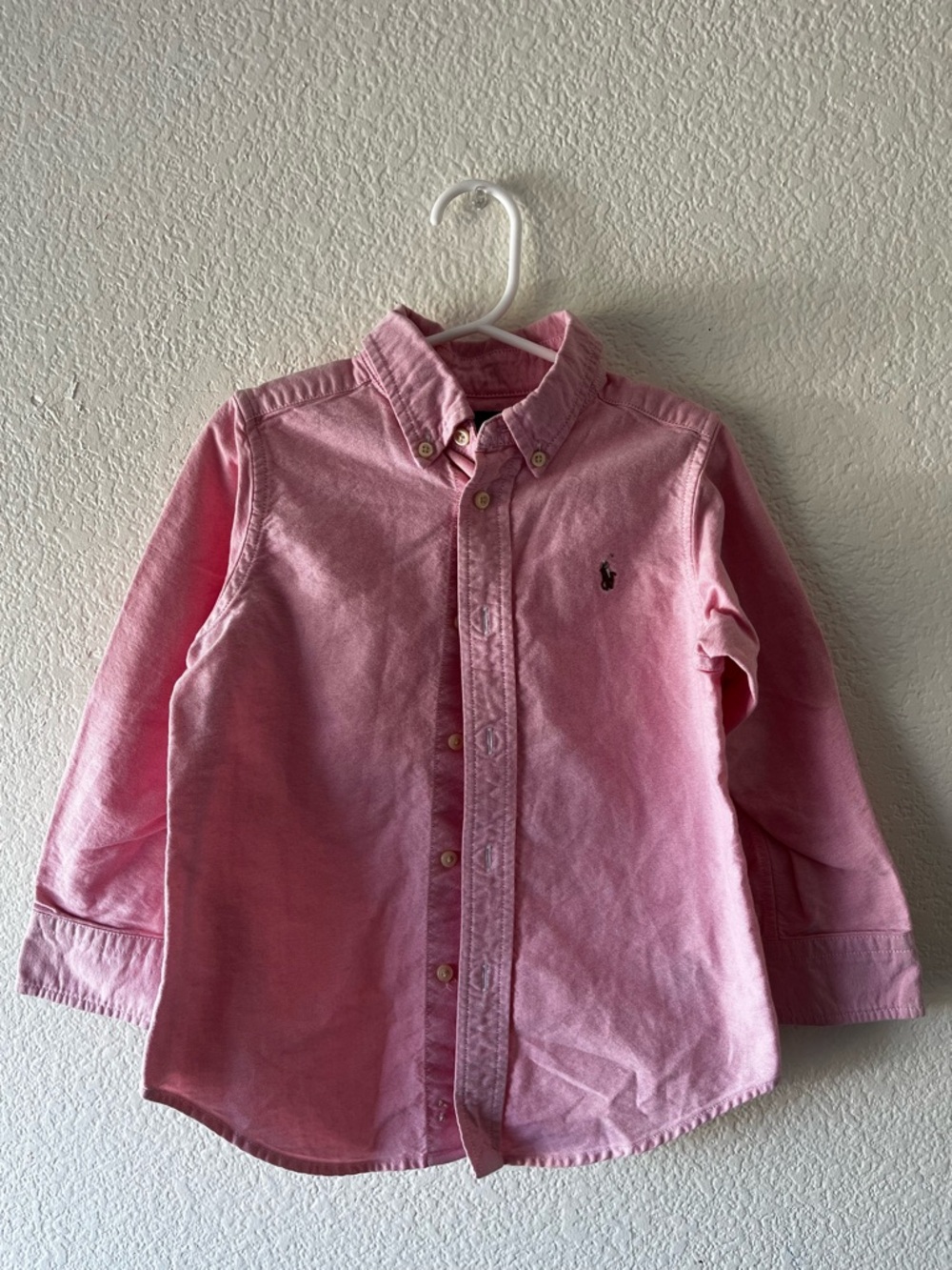 Ralph Lauren toddler pink button up shirt